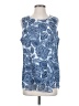 Cristina B. 100% Polyester Blue Sleeveless Blouse Size S - photo 1