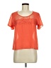 Chloe K 100% Polyester Orange Short Sleeve Blouse Size M - photo 1