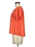 Chloe K 100% Polyester Orange Short Sleeve Blouse Size M - photo 5