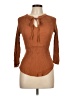 E&M Collection Brown 3/4 Sleeve Blouse Size L - photo 1