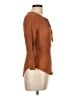 E&M Collection Brown 3/4 Sleeve Blouse Size L - photo 4
