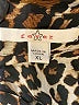 Fever 100% Polyester Animal Print Brown 3/4 Sleeve Blouse Size XL - photo 7
