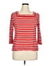 Talbots 100% Cotton Red 3/4 Sleeve Top Size XL - photo 1