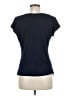 Max Studio Blue Short Sleeve Top Size M - photo 2