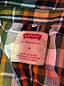 Levi's Plaid Green White Long Sleeve Button-Down Shirt Size 8 - photo 3