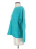 Talbots 100% Cotton Solid Teal Pullover Sweater Size XS - photo 5