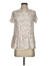 Paper Crown 100% Rayon Ivory Short Sleeve Blouse Size XS - photo 1