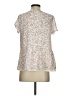 Paper Crown 100% Rayon Ivory Short Sleeve Blouse Size XS - photo 2