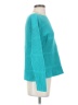 Talbots 100% Cotton Solid Teal Pullover Sweater Size XS - photo 4