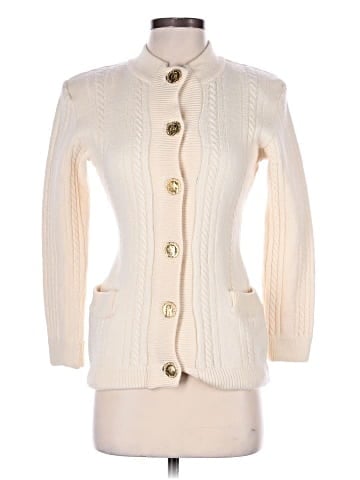 Yves Saint Laurent Rive Gauche Wool Cardigan (view 1)