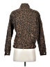 L & B 100% Cotton Animal Print Brown Jacket Size S - photo 2