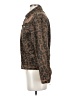 L & B 100% Cotton Animal Print Brown Jacket Size S - photo 5