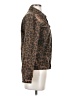 L & B 100% Cotton Animal Print Brown Jacket Size S - photo 4