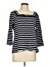 Talbots 100% Cotton Blue 3/4 Sleeve Top Size L - photo 1