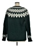 L.L.Bean 100% Wool Chevron-herringbone Green Wool Pullover Sweater Size XL - photo 2