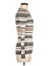 Hooked Up by IOT Stripes Gray Turtleneck Sweater Size M - photo 4