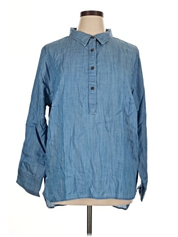 Lands' End Long Sleeve Button-Down Shirt (view 1)