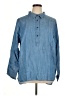 Lands' End 100% Lyocell Blue Long Sleeve Button-Down Shirt Size 1X - photo 1