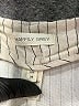 Happily Grey Stripes Ivory Casual Pants Size M - photo 4