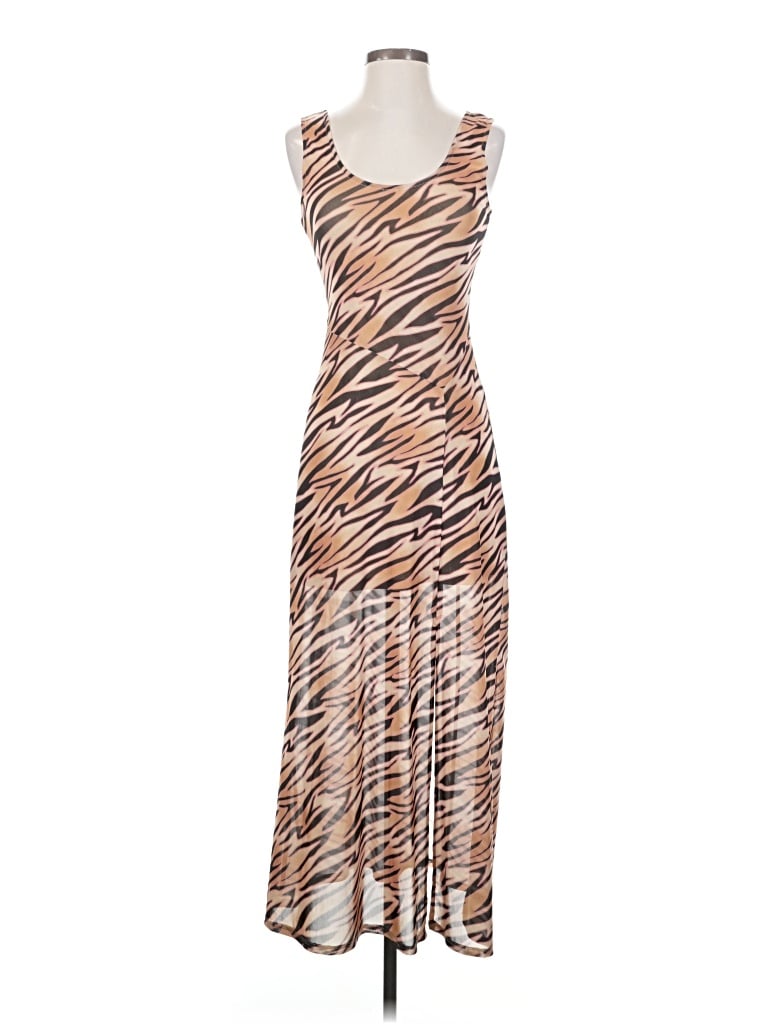 Pre-owned Louna Casual Dress In Brown