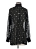 CAbi 100% Polyester Polka Dots Black Long Sleeve Blouse Size XS - photo 1