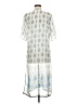 Charlotte Russe 100% Polyester Silver White Kimono Size M - photo 2