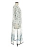 Charlotte Russe 100% Polyester Silver White Kimono Size M - photo 4