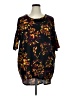 Lularoe Floral Black 3/4 Sleeve T-Shirt Size XL - photo 1