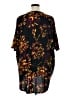 Lularoe Floral Black 3/4 Sleeve T-Shirt Size XL - photo 2