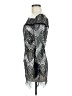Unbranded Silver Black Cocktail Dress Size M - photo 5