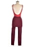 Assorted Brands Color Block Burgundy Jumpsuit Size L - photo 2