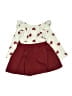 Unbranded 100% Polyester Hearts Burgundy Dress Size 6-9 mo - photo 2