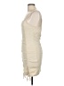 Unbranded Solid Ivory Cocktail Dress Size M - photo 5