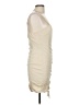 Unbranded Solid Ivory Cocktail Dress Size M - photo 4