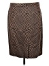Halogen Chevron-herringbone Brown Casual Skirt Size 8 - photo 2