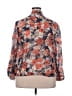 Ruby Rd. Floral Orange Long Sleeve Blouse Size 18w - photo 2