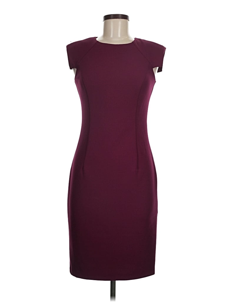 Pre-owned Veronica Beard Cocktail Dress In Burgundy