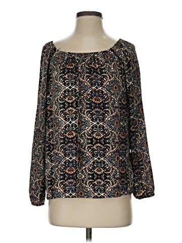 Sun & Shadow Long Sleeve Blouse (view 1)