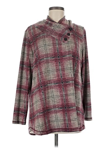 N Touch 3/4 Sleeve Button-Down Shirt (view 1)