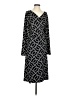 Ann Taylor LOFT Print Black Casual Dress Size 26 waist - photo 1