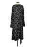Ann Taylor LOFT Print Black Casual Dress Size 26 waist - photo 2