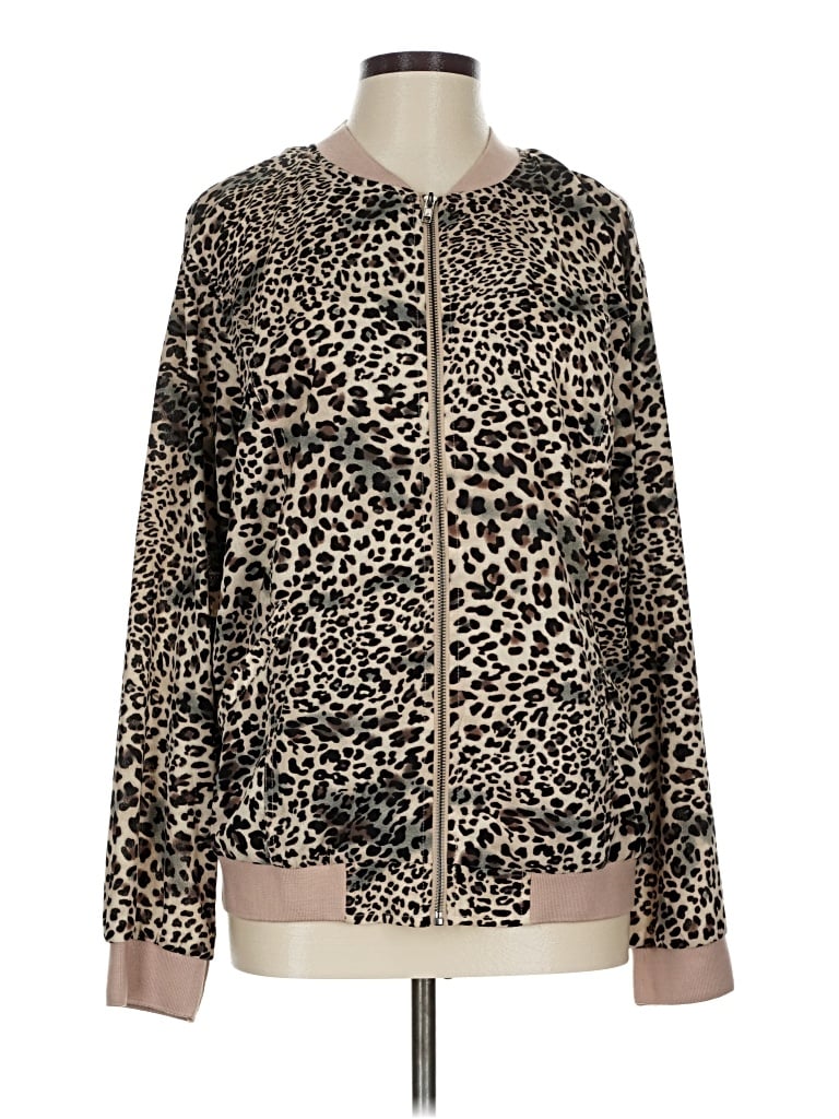 Pre-owned Kori America Zip Up Hoodie In Gold