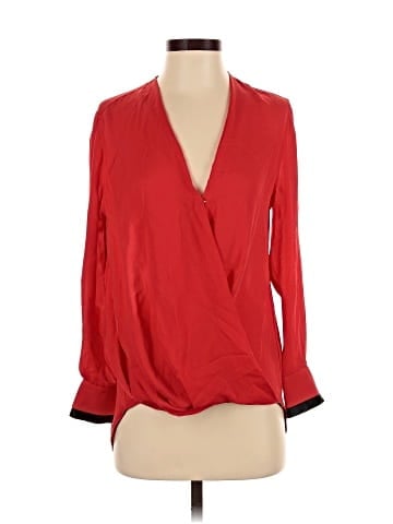 Rag & Bone Long Sleeve Silk Top (view 1)