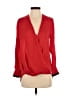 Rag & Bone 100% Silk Red Long Sleeve Silk Top Size XS - photo 1