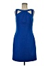 Ava & Aiden Solid Blue Cocktail Dress Size 8 - photo 1