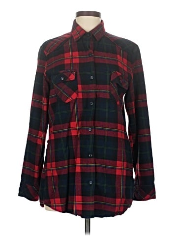 Matchstick Long Sleeve Button-Down Shirt (view 1)