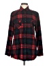 Matchstick 100% Cotton Plaid Red Long Sleeve Button-Down Shirt Size M - photo 1