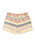 Nell Print Yellow Shorts Size 0 - photo 2