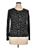 George Animal Print Gray Cardigan Size XL - photo 1