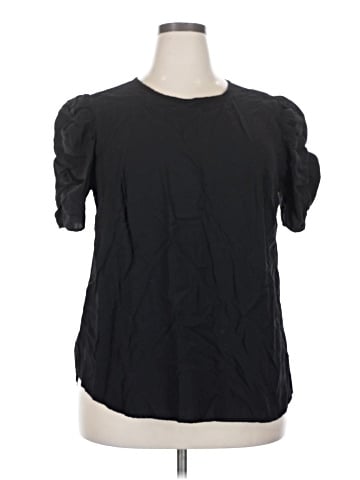 Plush Short Sleeve Blouse (view 1)